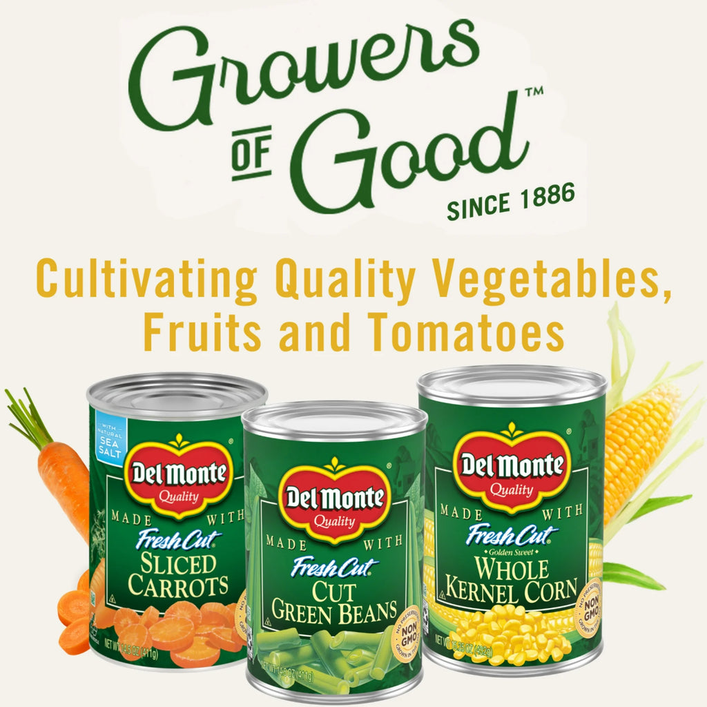 Del Monte Summer Crisp White Shoepeg Corn, Sweet Summer Crisp White Corn, 11 oz Can, Canned Vegetables